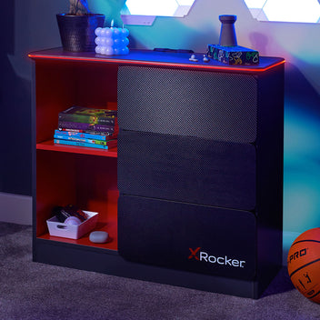 gaming furniture entertainment stand with led lights
