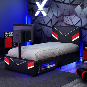 Gaming Beds  BASECAMP Single TV Gaming Bed - BLACK