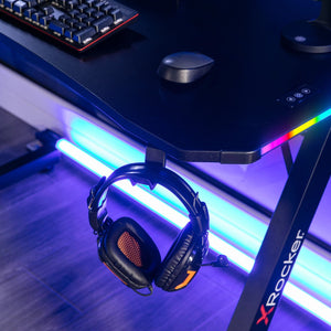 Cobra RGB 3-sided RGB Gaming Desk, Black/RGB