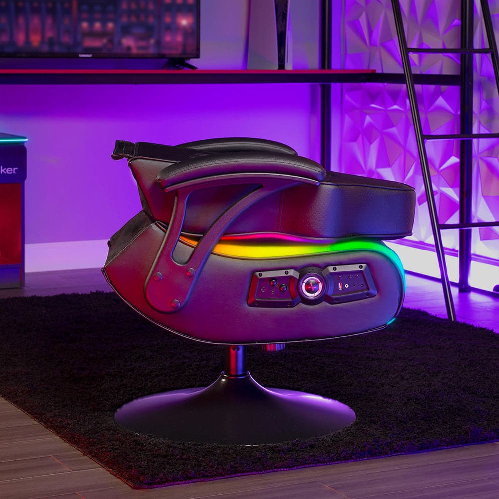 Torque RGB 2.1 Bluetooth Gaming Chair with Subwoofer and Vibration, Black/RGB