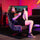 CXR3 LED Bluetooth Audio Pedestal Gaming Chair, Black