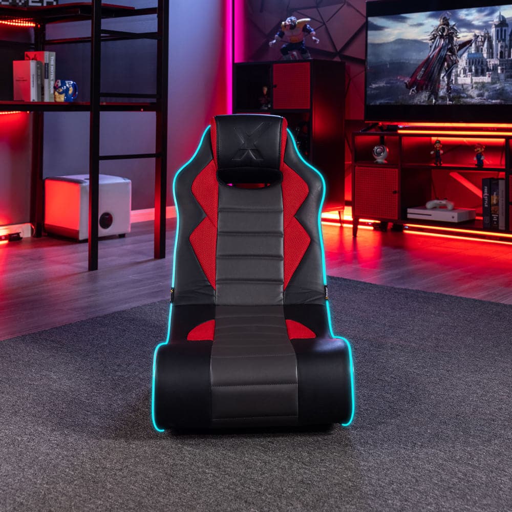 Horizon 2.0 Sound Floor Rocker Gaming Chair Red/Black - X Rocker
