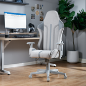 Mysa Office Gaming Chair, Gray, Gray Base