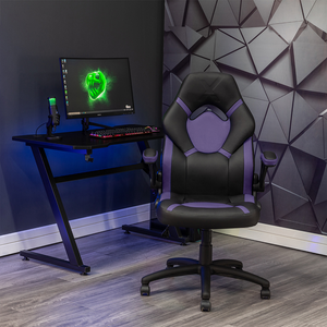 Venom PC Office Gaming Chair, Purple/Black