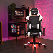 Agility PC Gaming Chair, Black/White - X Rocker