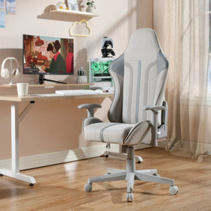 Mysa PC Gaming Chair, Gray, Gray Base