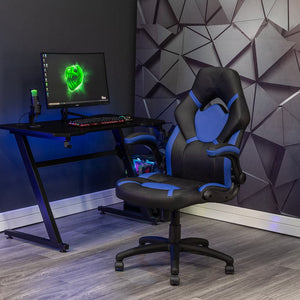 Venom PC Office Gaming Chair, Blue/Black