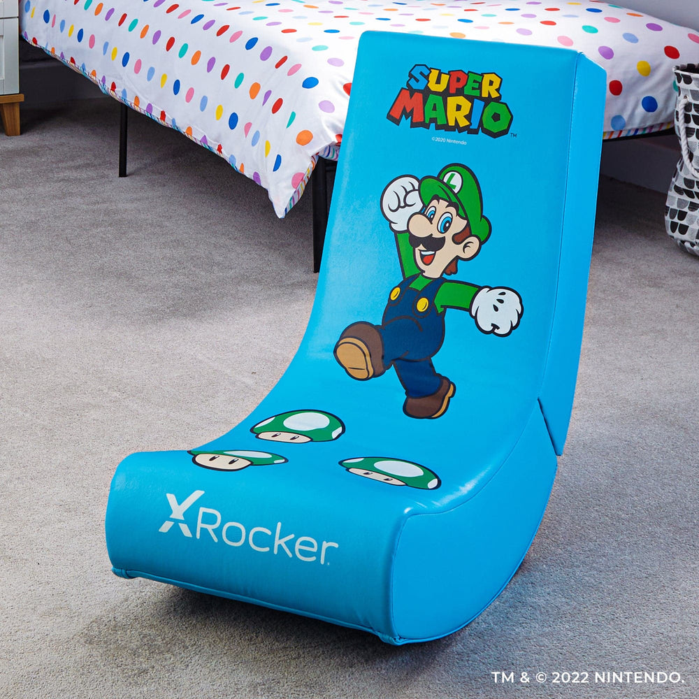 X Rocker Super Mario™ All-Star Floor Rocker - Luigi - X Rocker