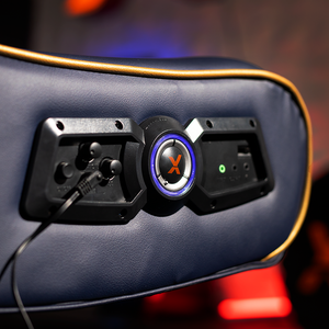 X Rocker Sony Infiniti 2.1 Fauteuil Gamer avec Système Audio Sans Fil  Intégré et Subwoofer - Noir/Bleu : : High-Tech